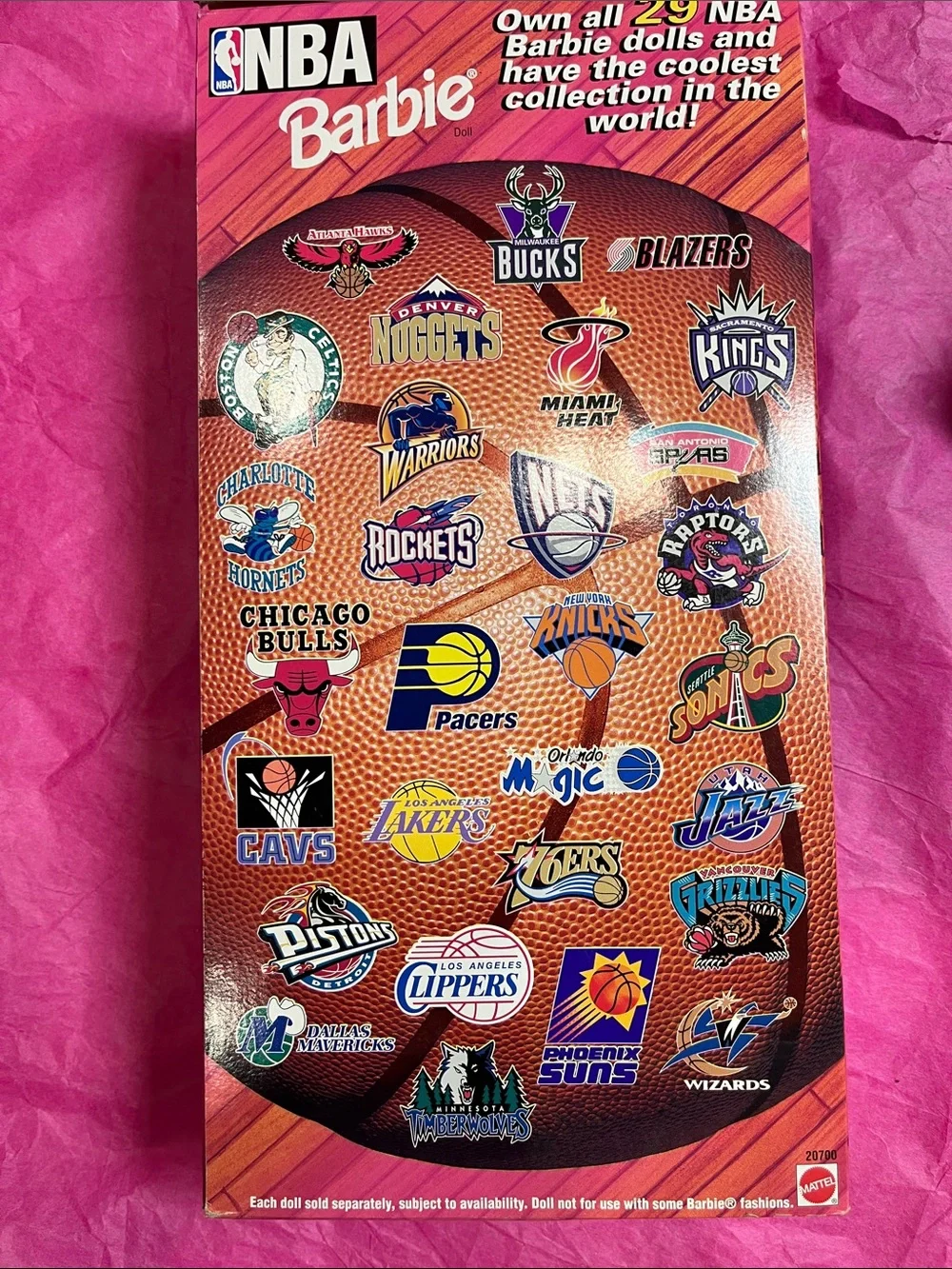 1998 Mattel NBA Barbie Houston Rockets Doll NRFB